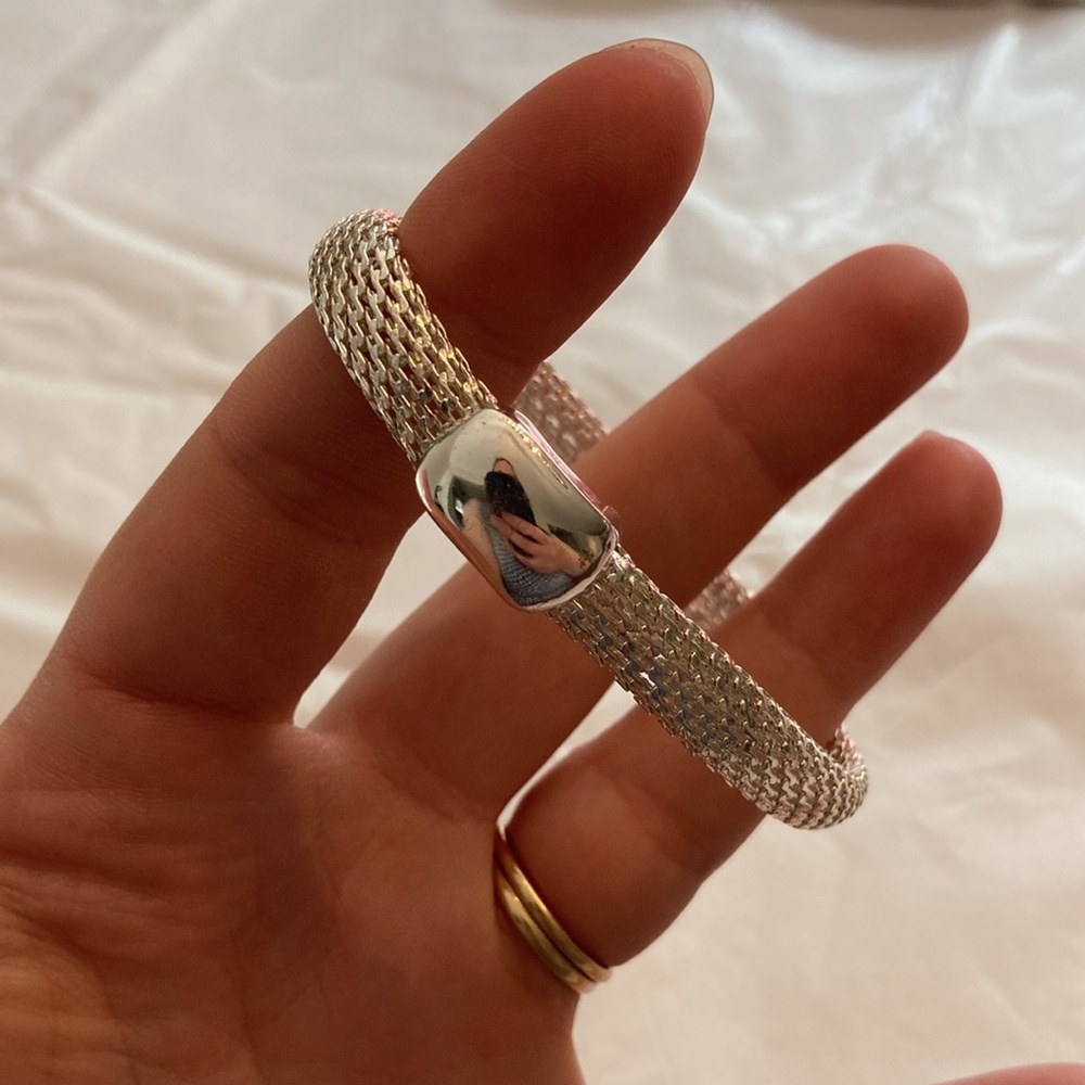 Monet Silver Tone Chain Link Bracelet